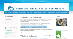 Desktop Screenshot of knihovna-police.cz