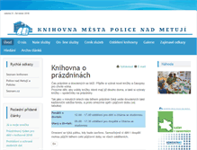 Tablet Screenshot of knihovna-police.cz